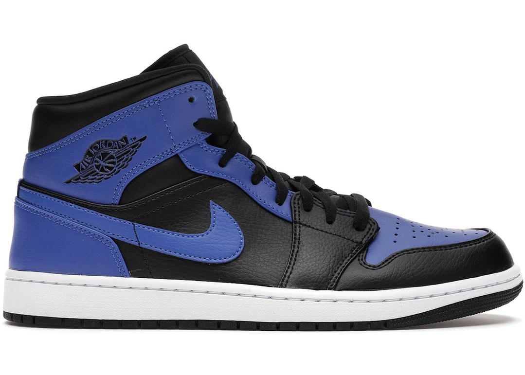 Jordan Jordan 1 Mid Hyper Royal Tumbled Leather