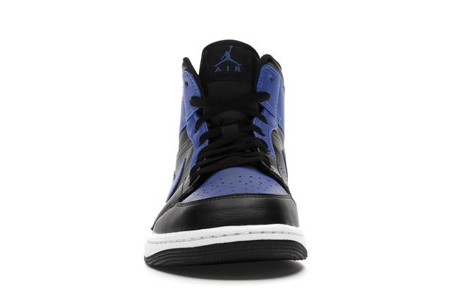 Jordan Jordan 1 Mid Hyper Royal Tumbled Leather - view 2