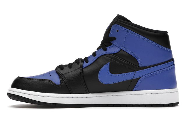 Jordan Jordan 1 Mid Hyper Royal Tumbled Leather - view 3
