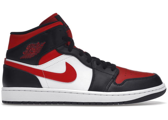 Jordan Jordan 1 Mid White Black Red (2022) - view 1
