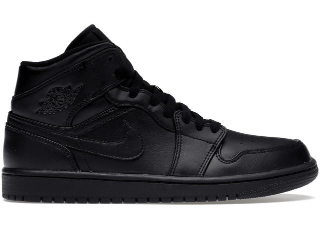 Jordan Jordan 1 Mid Triple Black - view 1