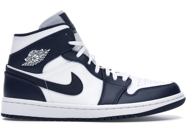 Jordan Jordan 1 Mid White Metallic Gold Obsidian - view 1