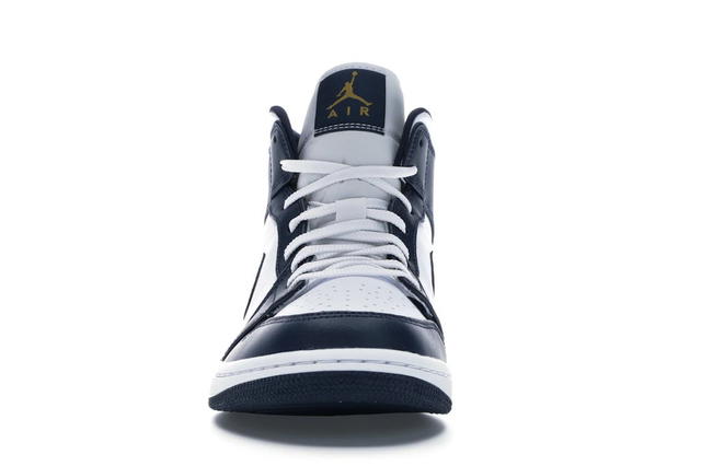 Jordan Jordan 1 Mid White Metallic Gold Obsidian - view 2