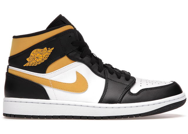 Jordan Jordan 1 Mid White Pollen Black - view 1