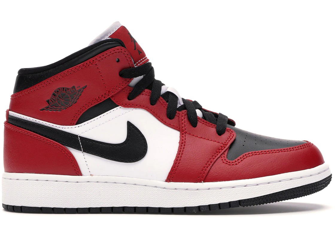 Jordan Jordan 1 Mid Chicago Black Toe (GS)