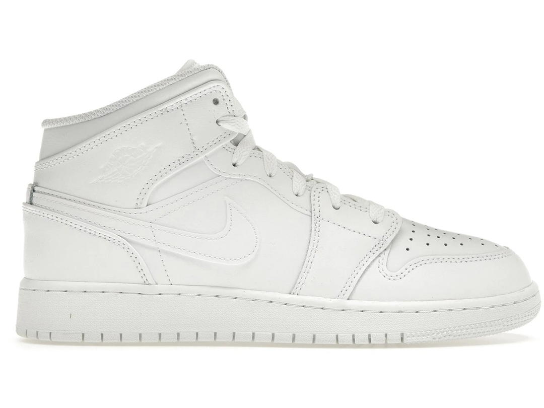 Jordan Jordan 1 Mid Triple White (2023) (GS)