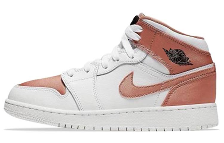 Jordan Jordan 1 Mid White Rose Gold GS