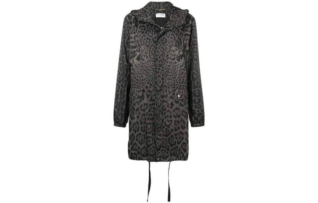 Saint Laurent Saint Laurent Coats Women's Leopard Print