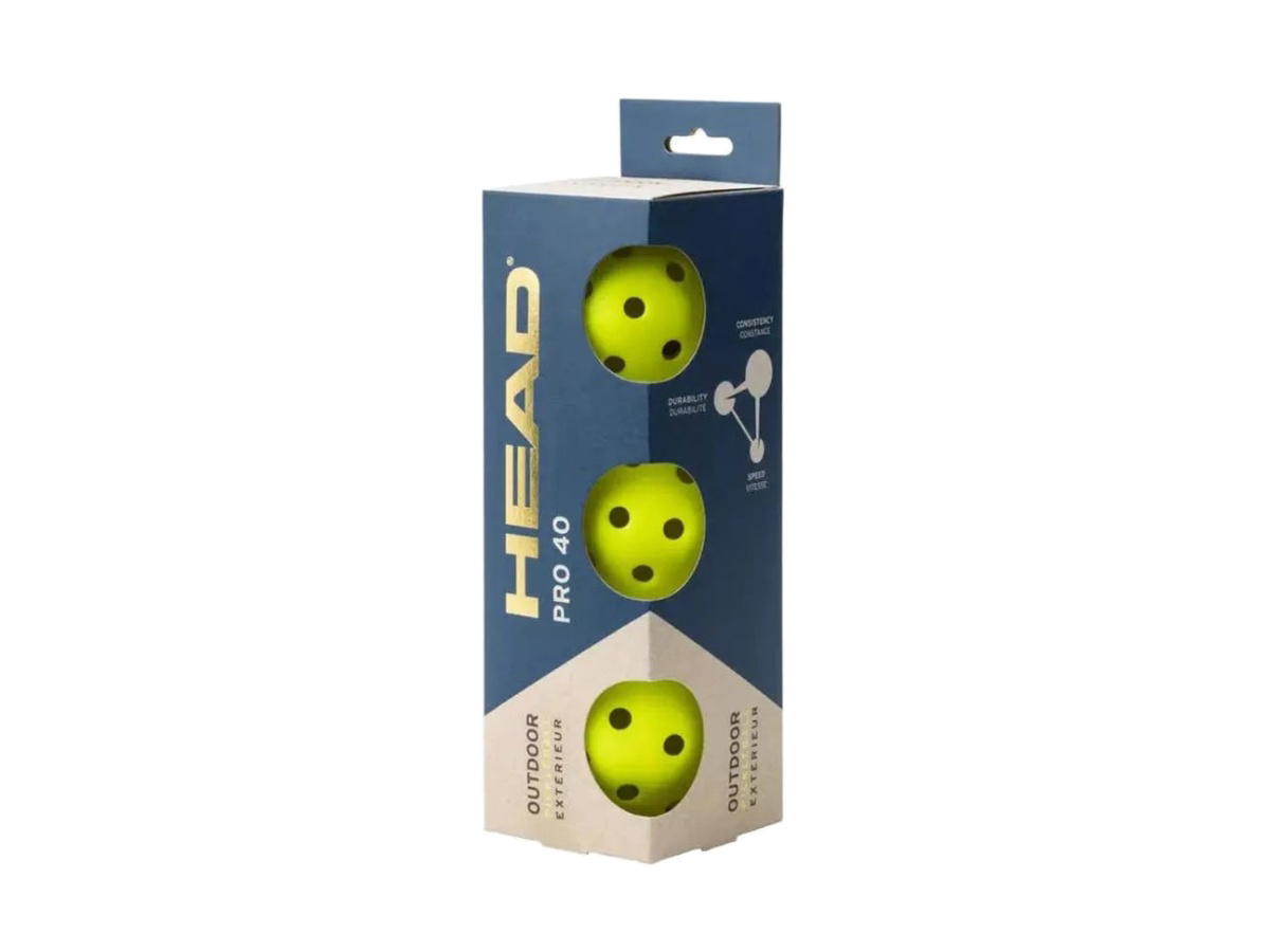 Head HEAD Pro Penn 40 Outdoor Pickleballs 3/Pack