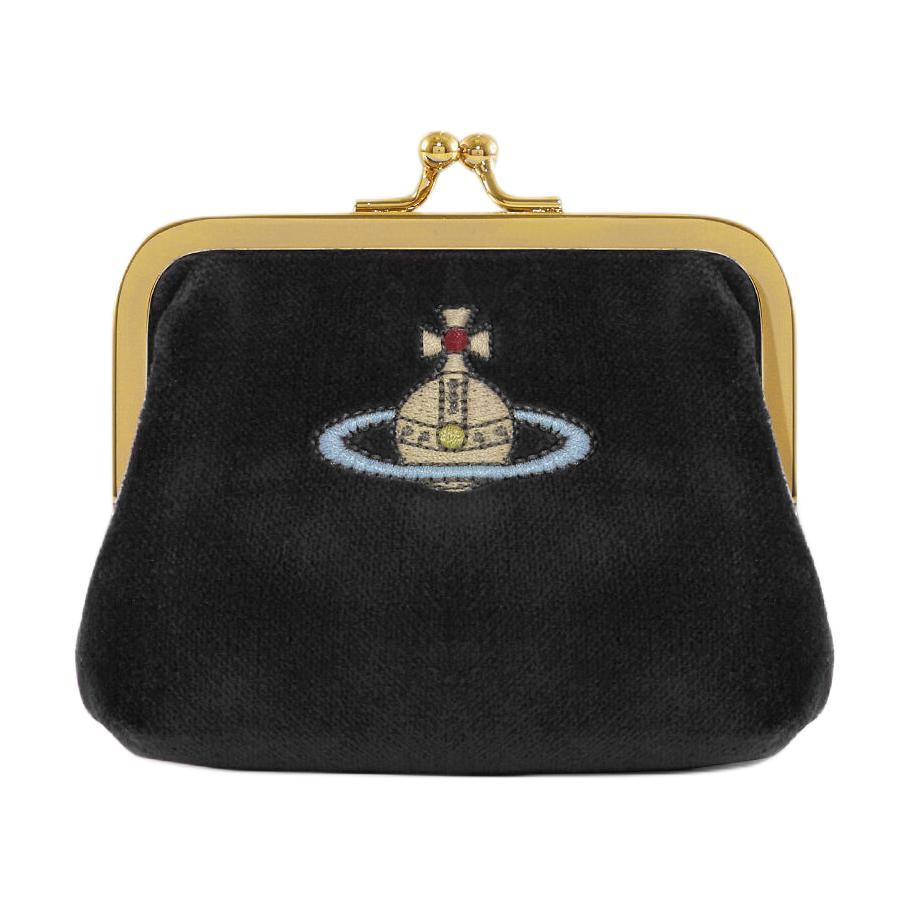Vivienne Westwood Vivienne Westwood Cotton Coin Purse Women's Black Multicolor