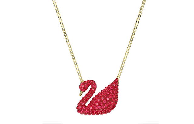 Swarovski Swarovski Swan Necklace - red/gold - view 1