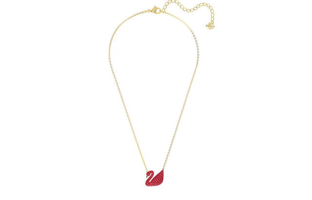 Swarovski Swarovski Swan Necklace - red/gold - view 2