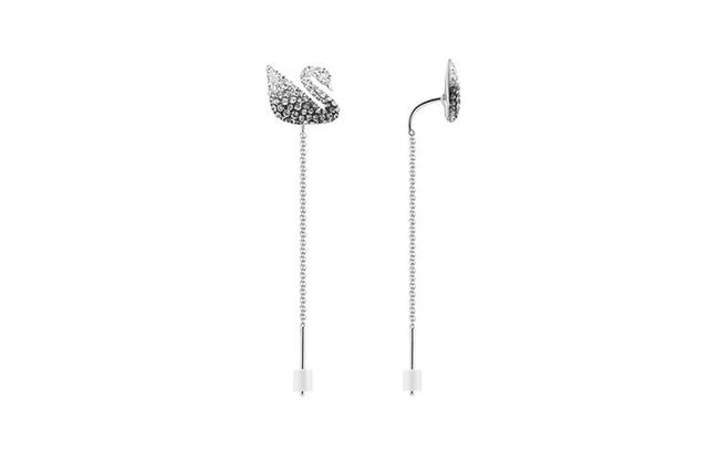 Swarovski Swarovski Swan Earrings - black/white - view 2