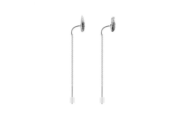 Swarovski Swarovski Swan Earrings - black/white - view 3