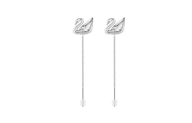 Swarovski Swarovski Swan Earrings - black/white - view 4