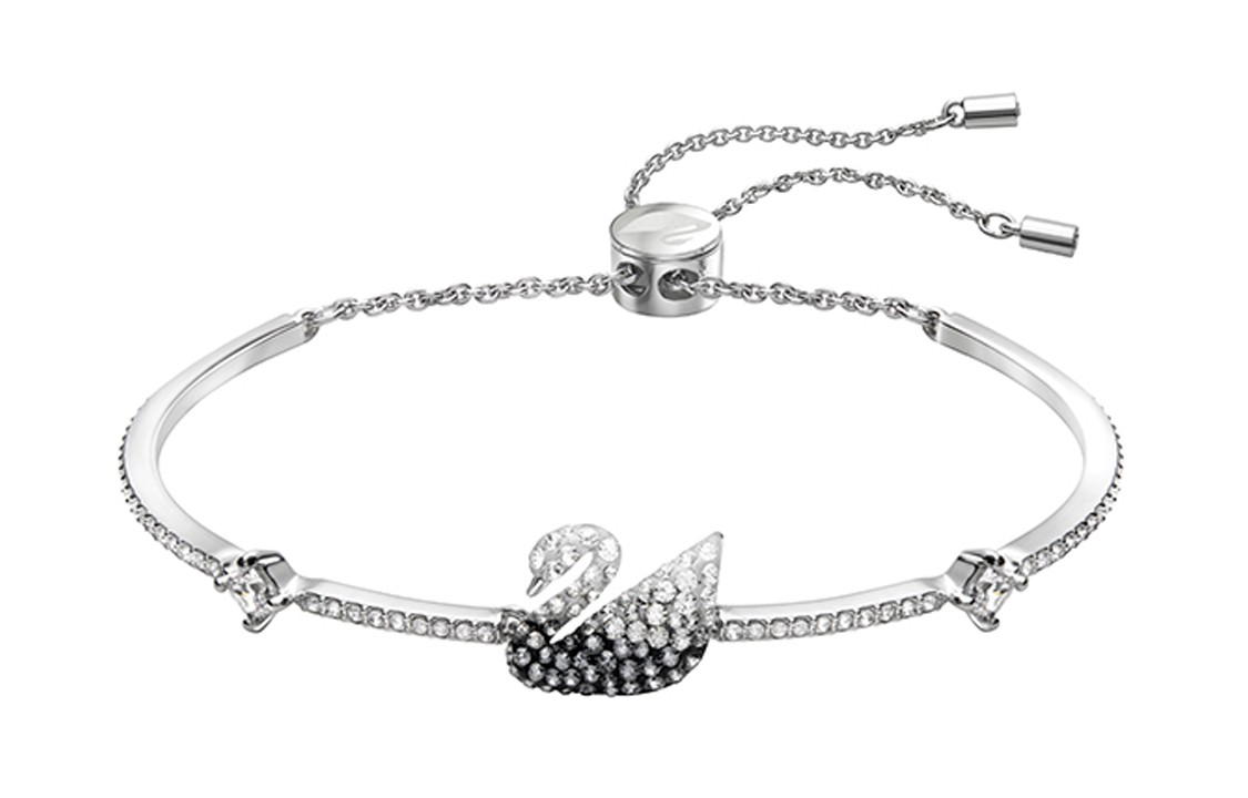 Swarovski Swarovski Swan Bracelet - Black/White