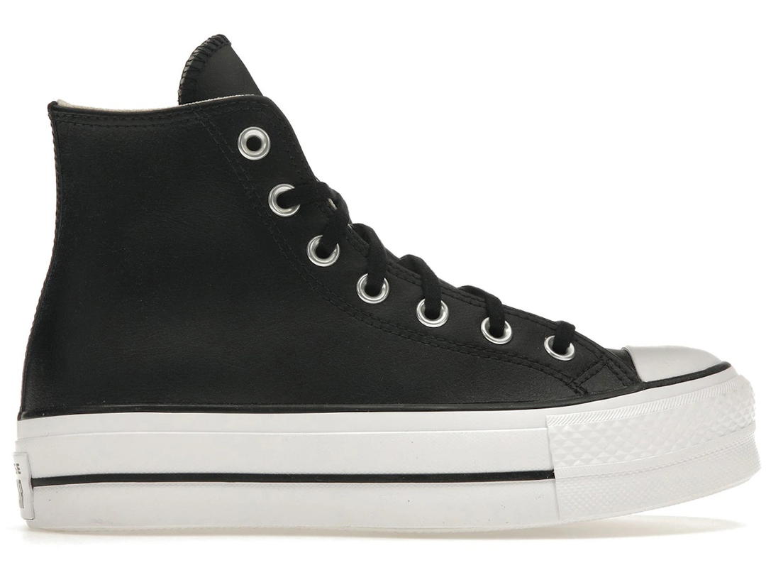 Converse Converse Chuck Taylor All Star Lift Hi Black Leather (Women's)