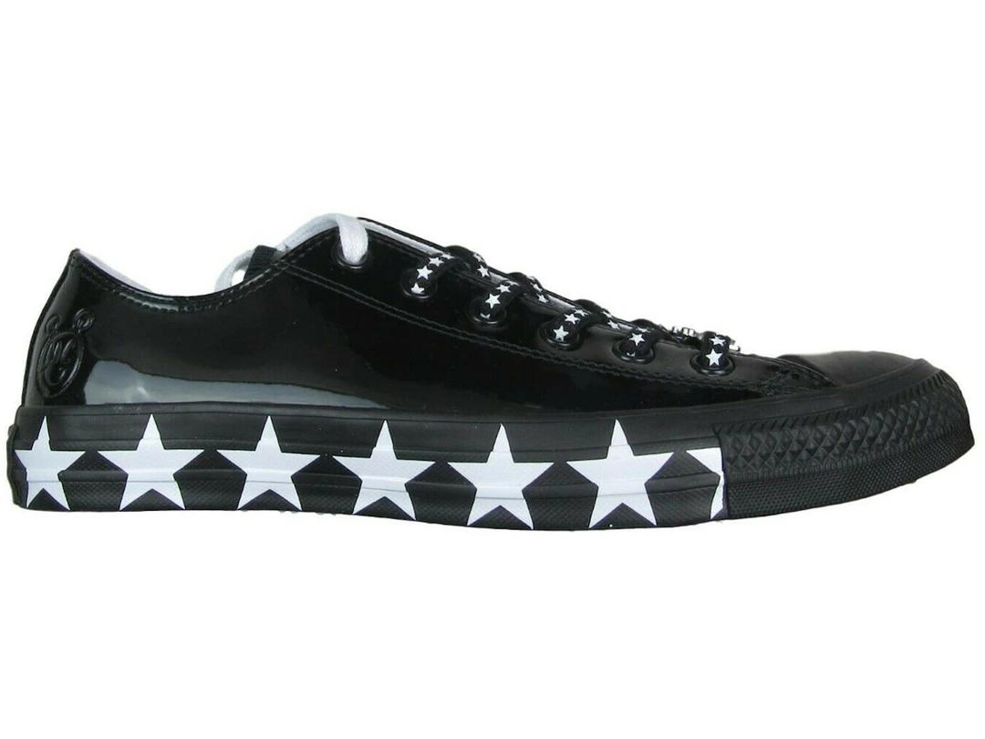 Converse Converse Chuck Taylor All Star Ox Miley Cyrus Black White Stars (Women's)