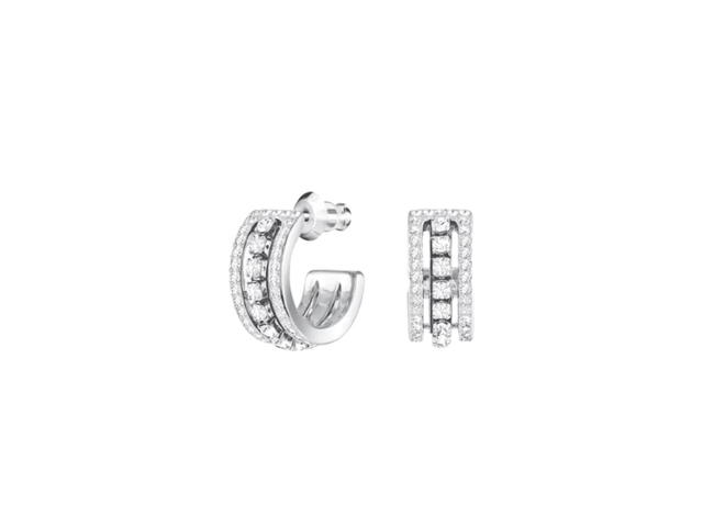 Swarovski Swarovski Further Hoop Earrings White Rhodium-Plated - view 2