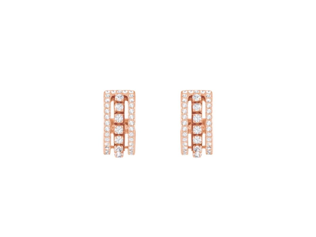 Swarovski Swarovski Further Hoop Earrings Rose Gold