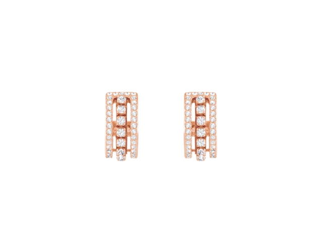 Swarovski Swarovski Further Hoop Earrings Rose Gold - view 1