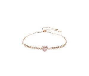 Buy Swarovski One Bracelet Heart Pink Rose Gold-Tone at Sasom – Authentic and Ready to Ship
