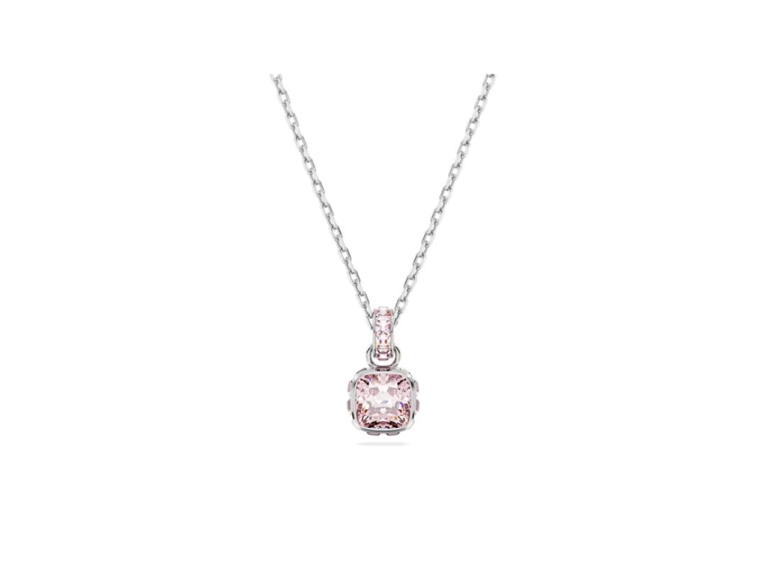 Swarovski Swarovski Birthstone Pendant Necklace Pink