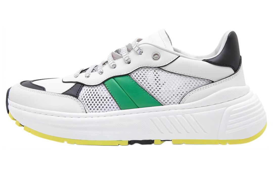 Bottega Veneta Bottega Veneta Low-Top Casual Shoes Women's Black White Green