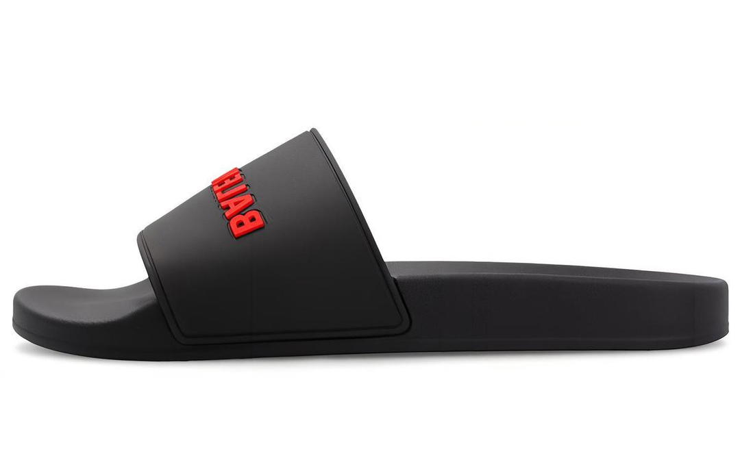 Balenciaga Balenciaga Pool Slides Black Red