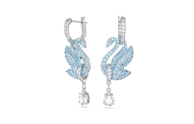 Swarovski Swarovski Swan Earrings - Blue - view 1