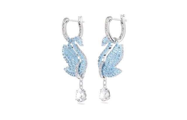 Swarovski Swarovski Swan Earrings - Blue - view 2