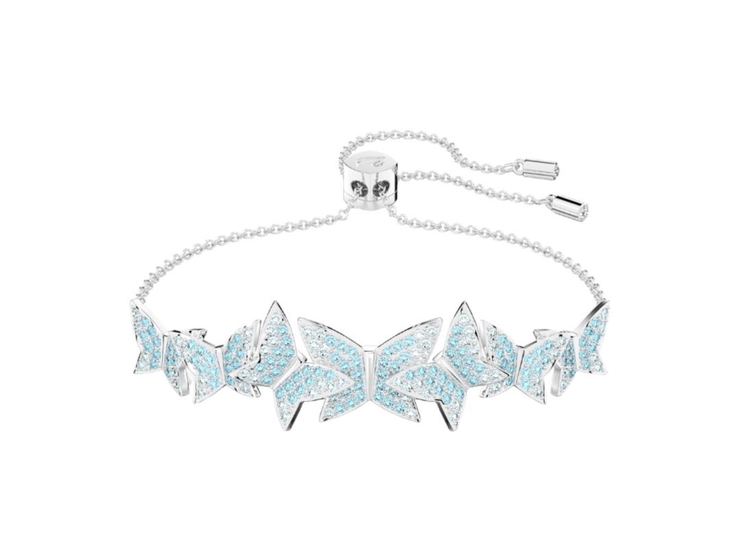 Swarovski Swarovski Idyllia Lilia Bracelet Butterfly Blue Rhodium Plated