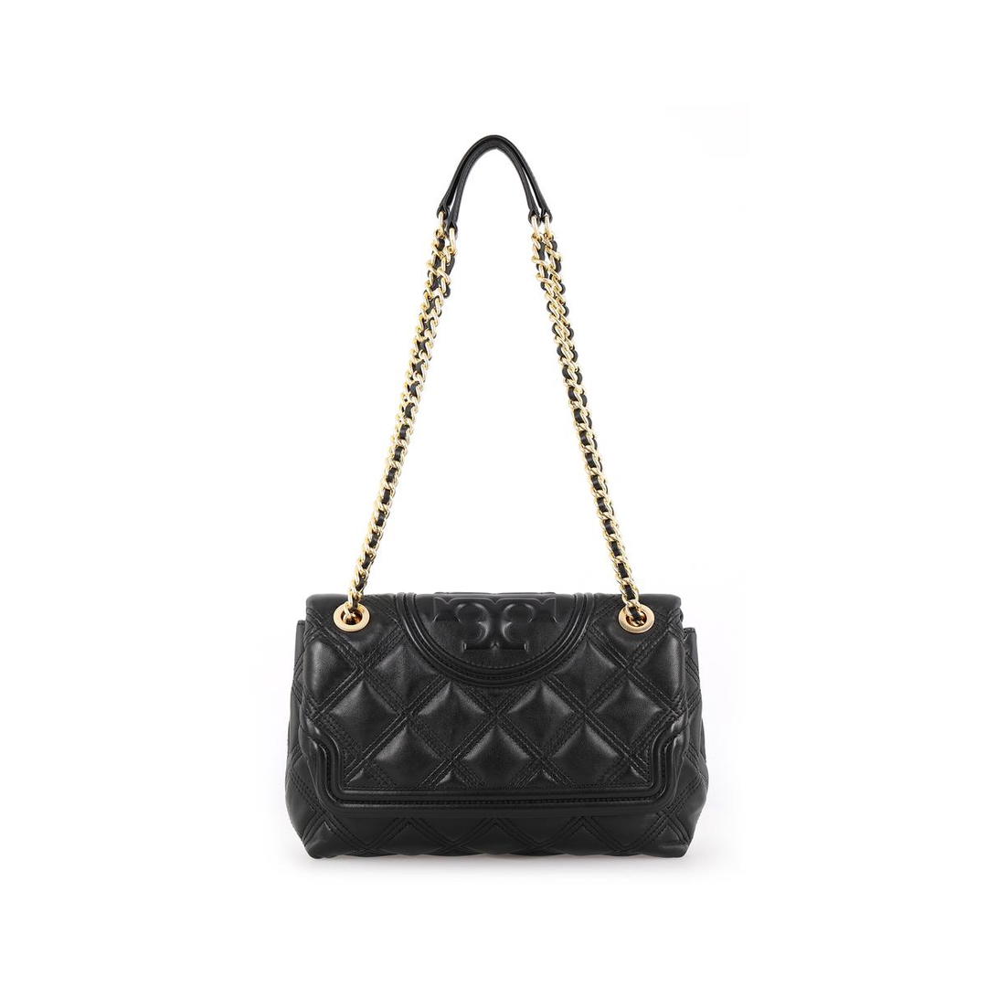 Tory Burch TORY BURCH Fleming Sheepskin Chain Bag Shoulder Bag Crossbody Bag Large Size Women's Black