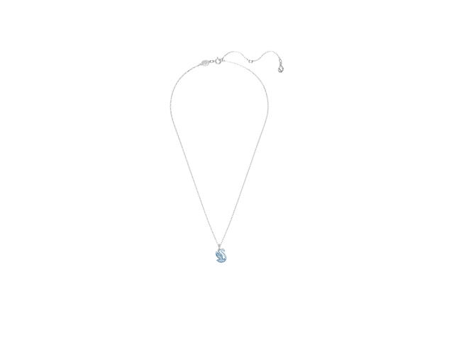 Swarovski Swarovski Swan Pendant In Swan Small Blue Rhodium Plated - view 1