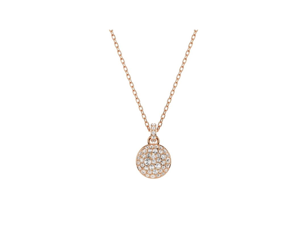 Swarovski Swarovski Meteora Pendant Necklace White Rose Gold Tone