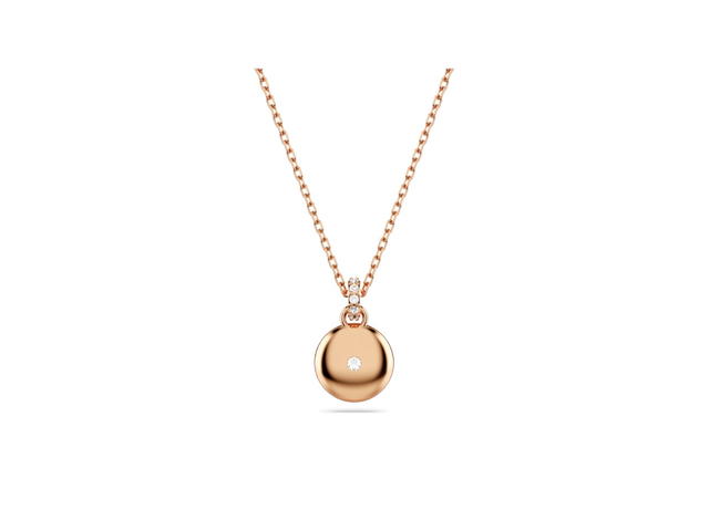 Swarovski Swarovski Meteora Pendant Necklace White Rose Gold Tone - view 4
