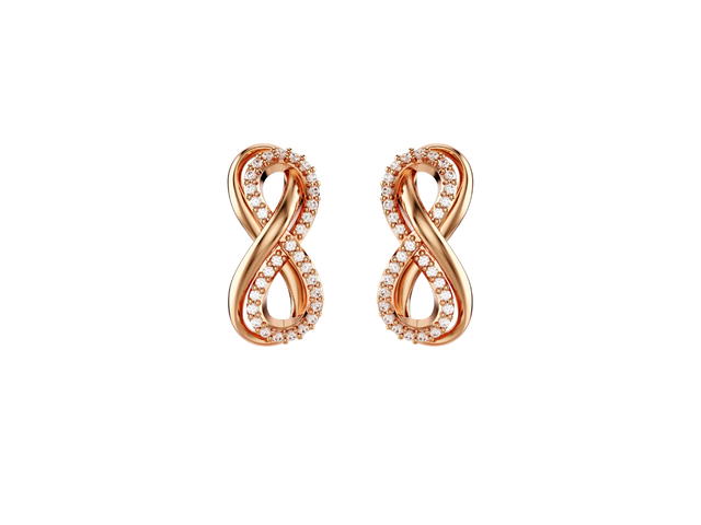 Swarovski Swarovski Hyperbola Stud Earrings White - view 1