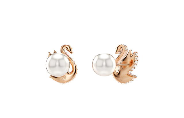 Swarovski Swarovski Swan Earrings - Black - view 4