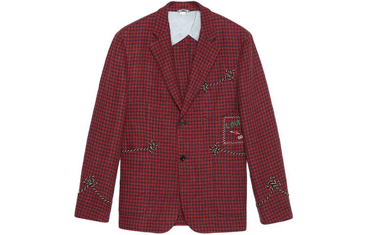 Gucci Gucci 2019 Early Fall Collection Business Suits Coats Men's Red