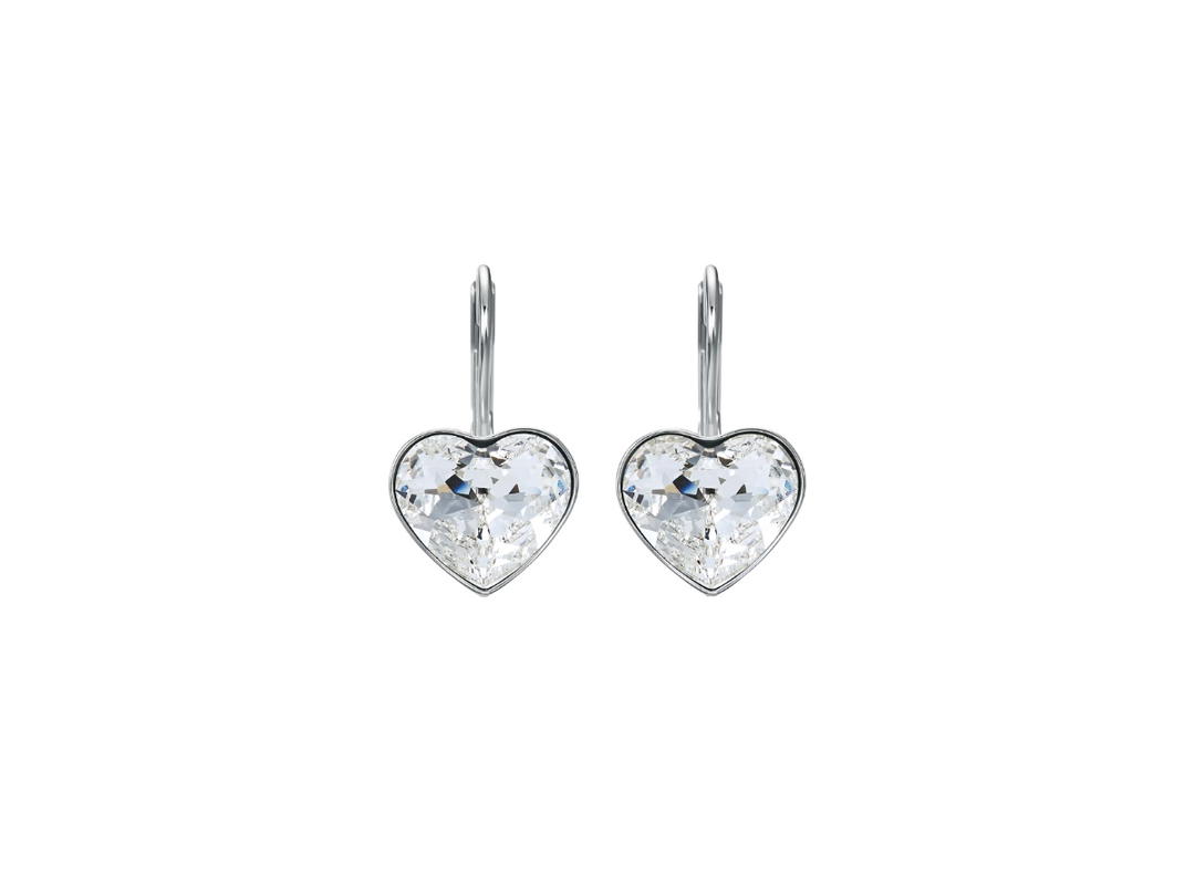 Swarovski Swarovski Bella Drop Heart Earrings White
