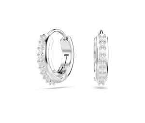 Buy Swarovski Matrix Hoop Earrings White Rhodium Plated at Sasom – Authentic and Ready to Ship