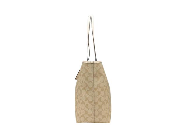 Coach Coach City Tote In Signature Canvas Cream - view 3