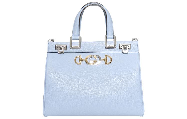 Gucci Gucci Zumi Leather Shoulder Bag Crossbody Bag Handbag Small Size Women's Light Blue