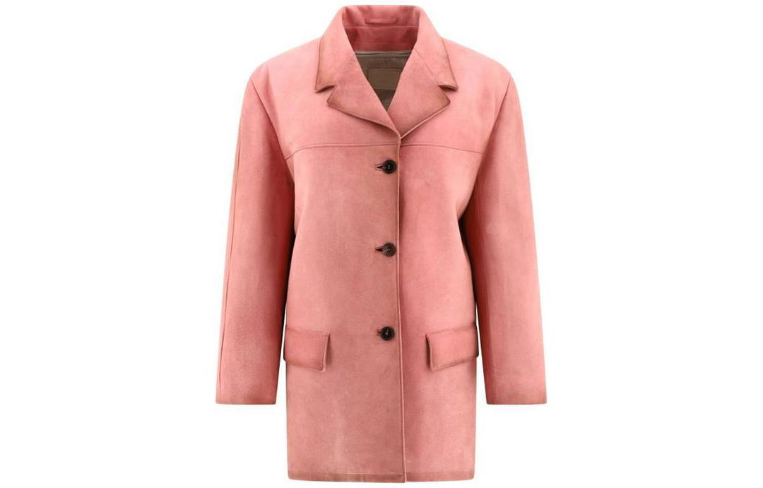 Prada Prada Single breasted Suede Blazer