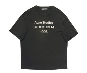Buy Acne Studios Relaxed Stamp Logo T-Shirt Black at Sasom – Authentic and Ready to Ship