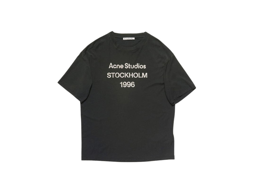 Acne Studios Acne Studios Relaxed Stamp Logo T-Shirt Black