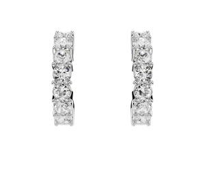 Buy Swarovski Mini Hoop Earrings Silver at Sasom – Authentic and Ready to Ship