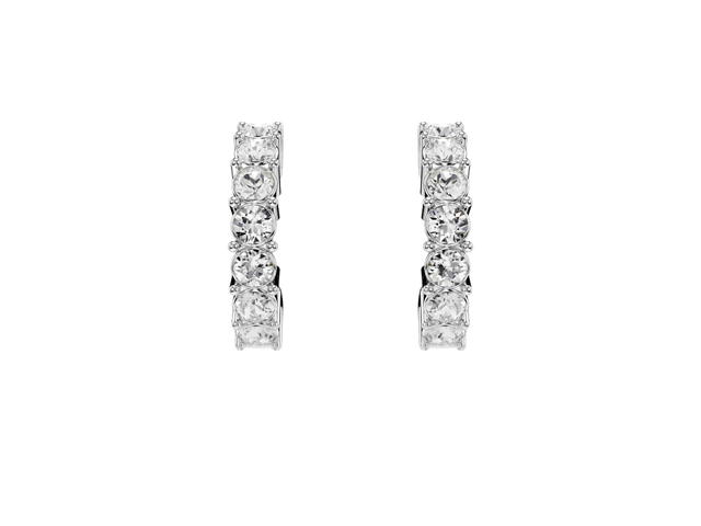 Swarovski Swarovski Mini Hoop Earrings Silver - view 1