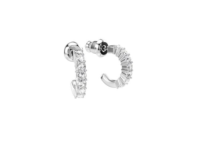 Swarovski Swarovski Mini Hoop Earrings Silver - view 2