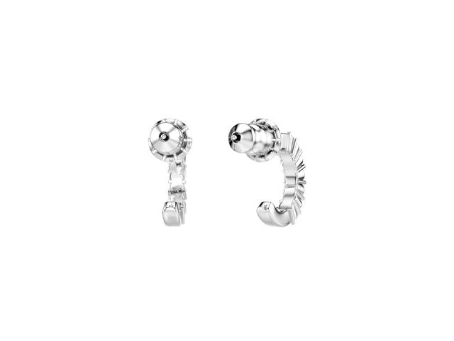 Swarovski Swarovski Mini Hoop Earrings Silver - view 3